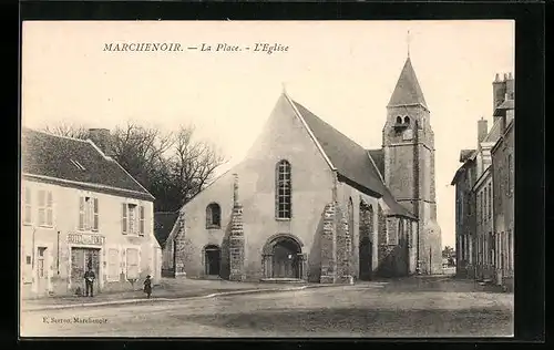 AK Marchenoir, La Place, L`Eglise