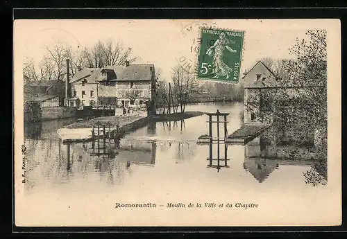 AK Romorantin, Moulin de la Ville et du Chapitre