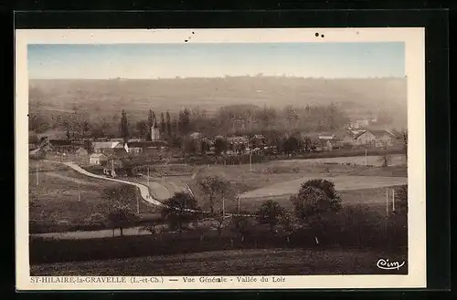 AK Saint-Hilaire-la-Gravelle, Vue Générale, Vallée du Loir