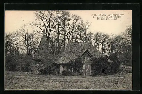 AK Neung-sur-Beuvron, Le Chateau de Villebourgeon, Un Coin pittoresque