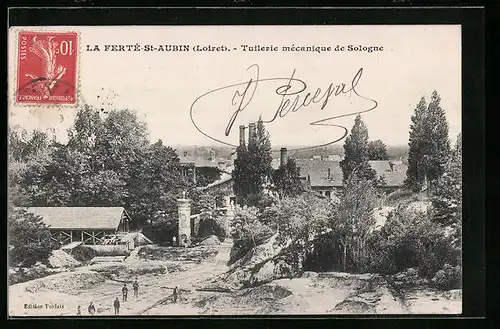 AK La Ferte-Saint-Aubin, Tuilerie Mecanique de Sologne