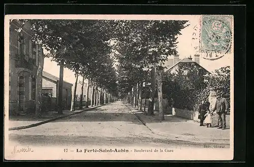 AK La Ferte-Saint-Aubin, Boulevard de la Gare
