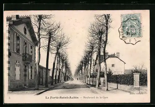 AK La Ferte-Saint-Aubin, Boulevard de la Gare