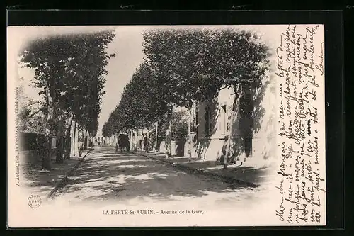 AK La Ferte-Saint-Aubin, Avenue de la gare