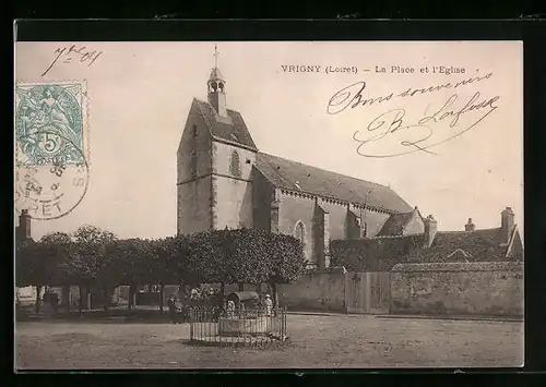 AK Vrigny, La Place et l`Eglise