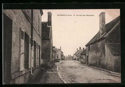 AK Mardie, La rue des Baroches