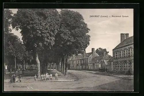 AK Jargeau, Boulevard Gare, Enfants