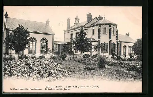 AK Lorris, L`Hospice, facade sur le Jardin