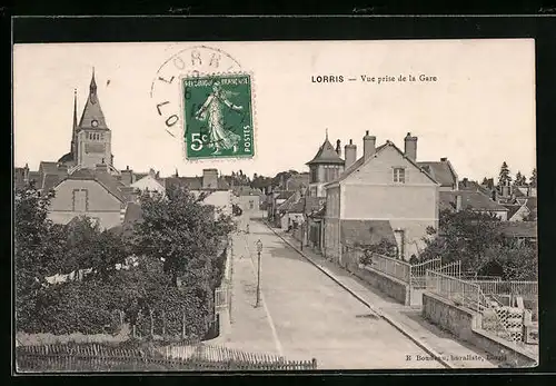 AK Lorris, Vue prise de la Gare