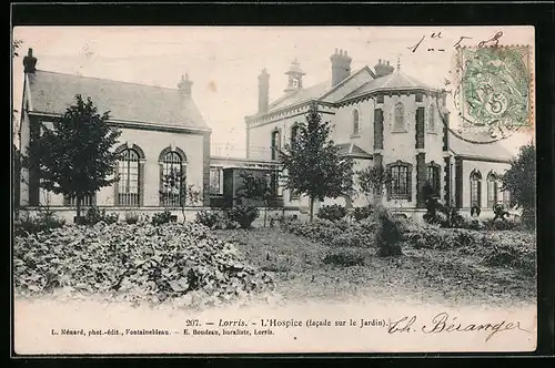 AK Lorris, L`Hospice, facade sur le Jardin