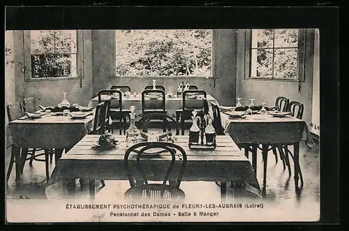 AK Fleury-les-Aubrais, Etablissement Psychotherapique, Pensionnat des Dames, Salle a Manger