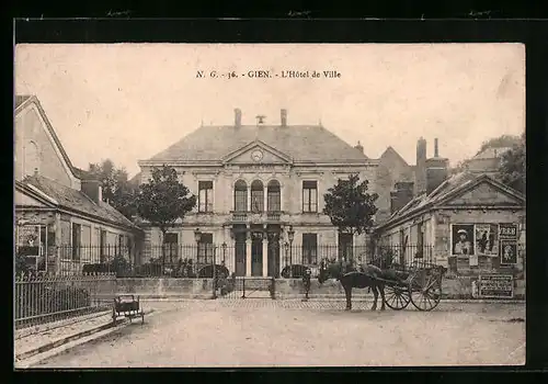 AK Gien, L`Hotel de Ville, facade