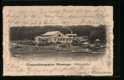 AK Münsingen, der Truppenübungsplatz, Blick auf das Offizierscasino