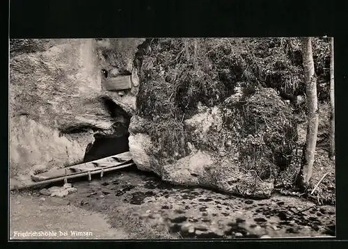 AK Wimsen, am Eingang zur Friedrichshöhle