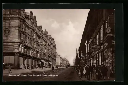 AK Glasgow, Sauchiehall Street from Elmbank Street