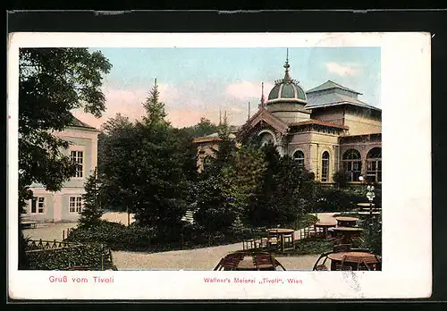 AK Wien, Tivoli, Anlagen an Wallner`s Meierei