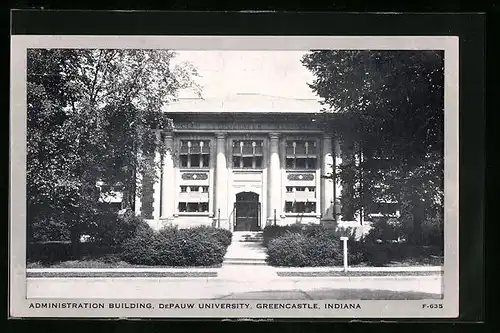 AK Greencastle, IN, Depauw University, the Administration Building