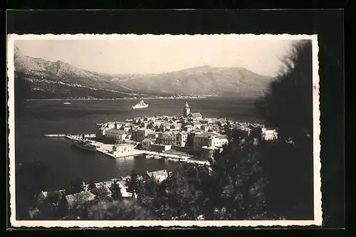 AK Korcula, Dalmacija, Generalansicht