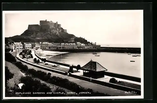 AK Gorey, Jersey, Esplanade Gardens and Castle