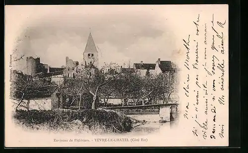 AK Yevre-le-Chalet, Teilansicht mit Kirche