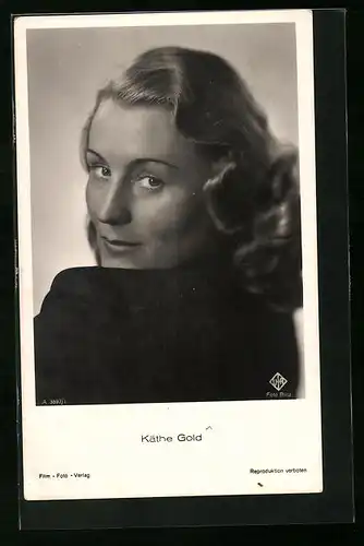 AK Schauspielerin Käthe Gold mit verführerischem Blick