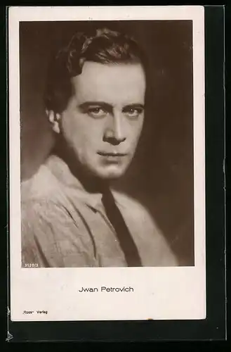 AK Schauspieler Iwan Petrovich mit charmantem Blick