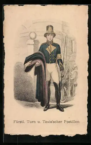 AK Fürstlich Turn und Taxis`scher Postillon