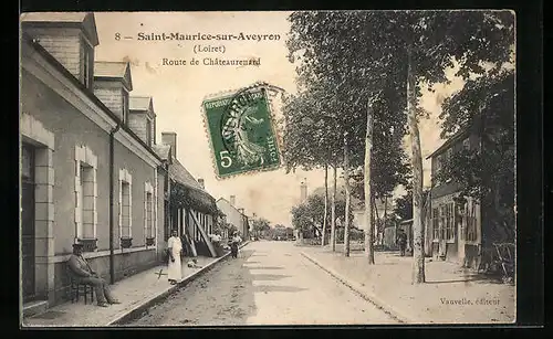 AK Saint-Maurice-sur-Aveyron, Route de Chateaurenard