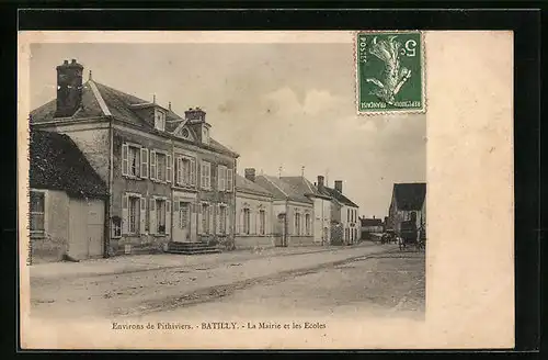 AK Batilly, La Mairie et les Ecoles