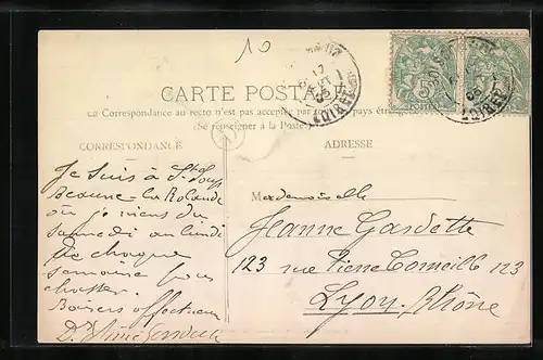 AK St-Loup-des-Vignes, Teilansicht mit Blick auf die Kirche