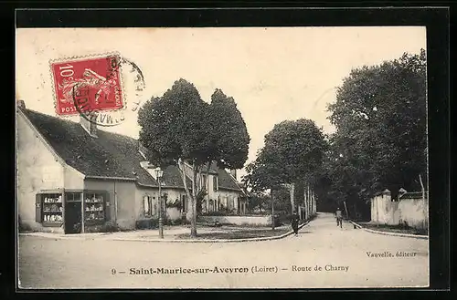 AK Saint-Maurice-sur-Aveyron, Route de Charny