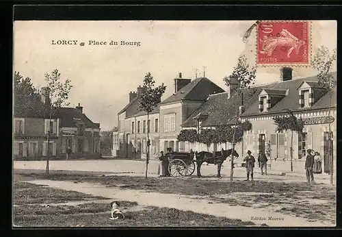 AK Lorcy, Place du Bourg