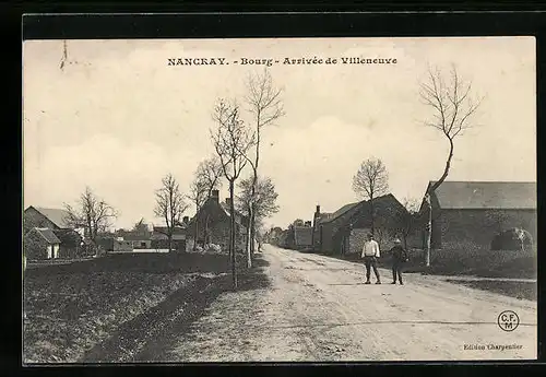 AK Nancray, Bourg, Arrivee de Villeneuve