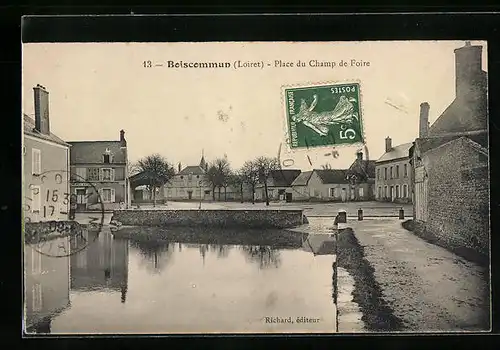 AK Boiscommun, Place du Champ de Foire