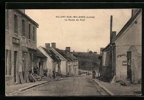 AK Aillant-sur-Milleron, La Route du Pont