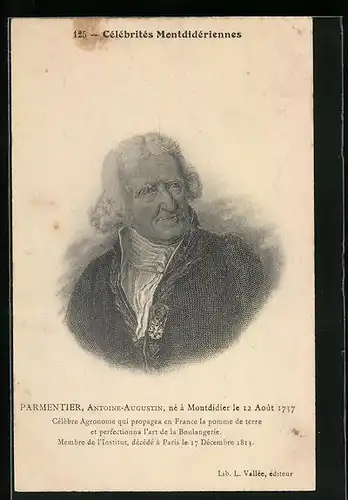 AK Montdidier, Pharmazeut Antoine-Augustin Parmentier im Portrait