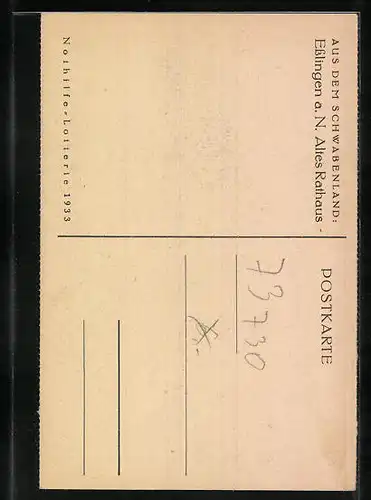 AK Esslingen a. N., Altes Rathaus