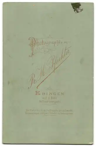 Fotografie R. H. Pfaehler, Ebingen, Silberburgstr., Älterer Herr im Anzug mit Fliege