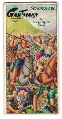 Sammelbild Hamburg-Altona, Kakao- u. Schokolade-Fabrik C. H. L. Gartmann, Cannä, Der blutige Tag von Cannä