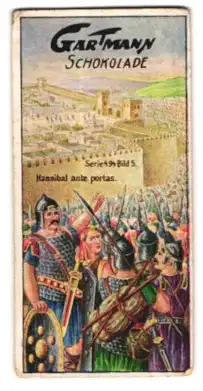 Sammelbild Hamburg-Altona, Kakao- u. Schokolade-Fabrik C. H. L. Gartmann, Hannibal ante portas