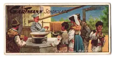 Sammelbild Gartmann Schokolade, Italienische Garküche