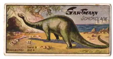Sammelbild Gartmann Schokolade, Dinosaurier