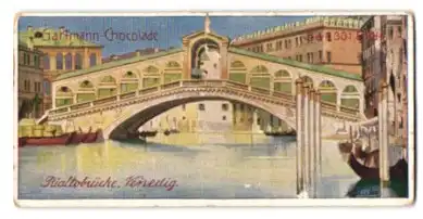 Sammelbild Gartmann Schokolade, Venedig, Rialtobrücke