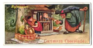 Sammelbild Gartmann Schokolade, Hänsel und Gretel, Hexe