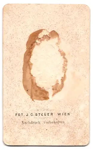 Fotografie J. C. Steuer, Wien, Portrait englischer Schriftsteller und Dichter Samuel Johnson