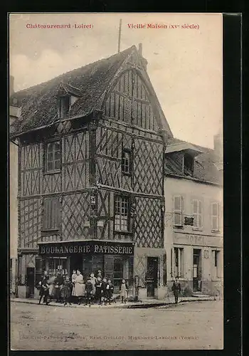 AK Chateau-Renard, Maison XVe siècle, Boulangerie-Patisserie