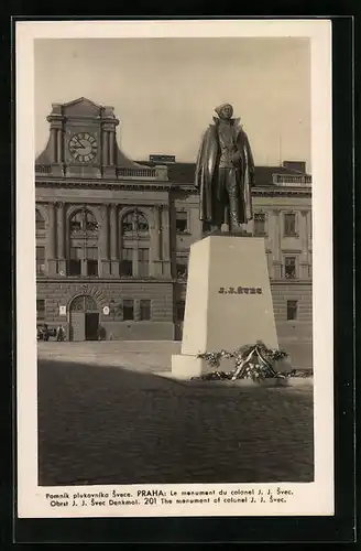 AK Prag / Praha, Pomnik plukovnika Svece