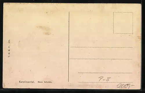 AK Prag-Karolinenthal, Neue Schulen