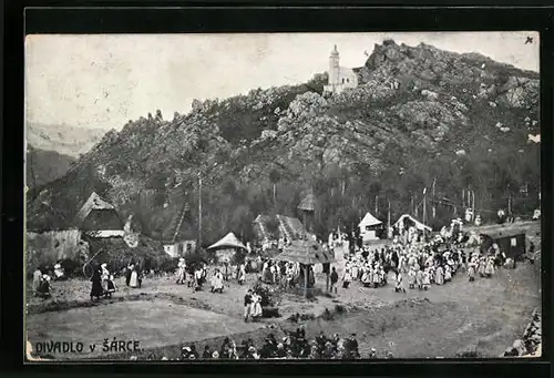 AK Prag / Praha-Sárce, Divaldo v Sarce