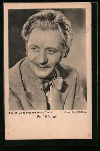 AK Schauspieler Paul Hörbiger